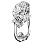 Large Lion Head Polished Chrome Door Knocker (BC2001)